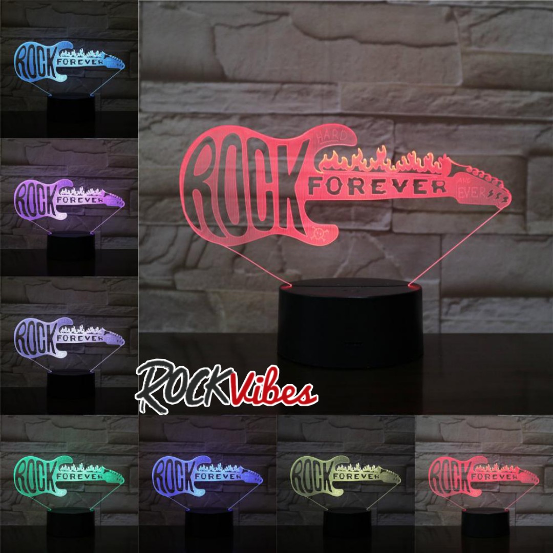 Lámpara Led 3D Rock Forever