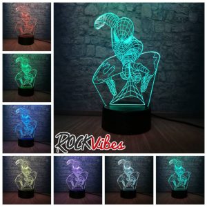 Lámpara Led 3D Spiderman
