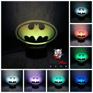 Lámpara Led 3D Batman Logo