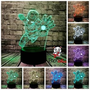 Lámpara Led 3D Iron Man
