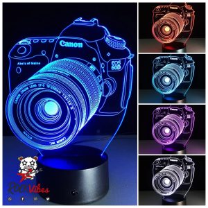 Lámpara Led 3D Cámara Canon