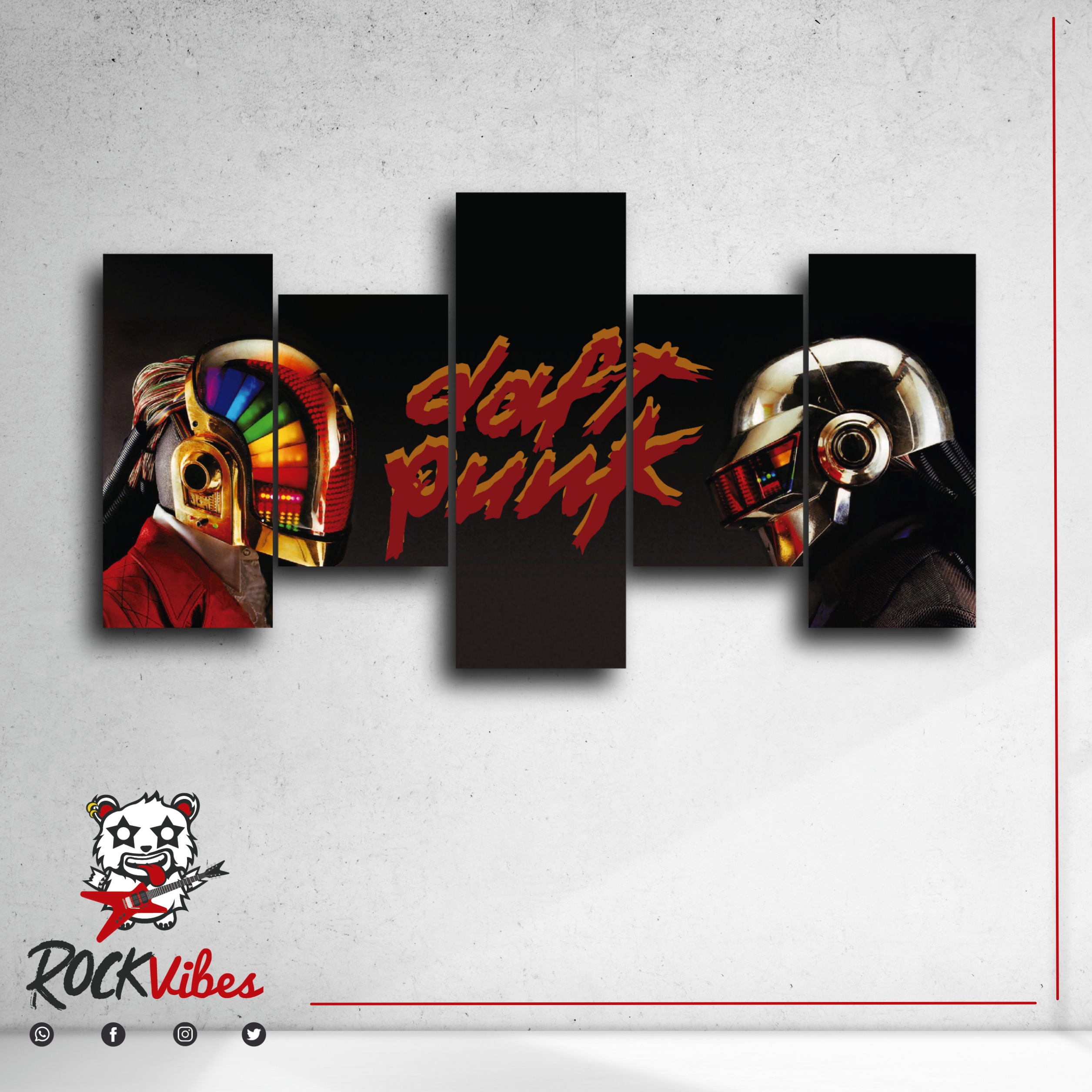 Cuadro Modular Daft Punk