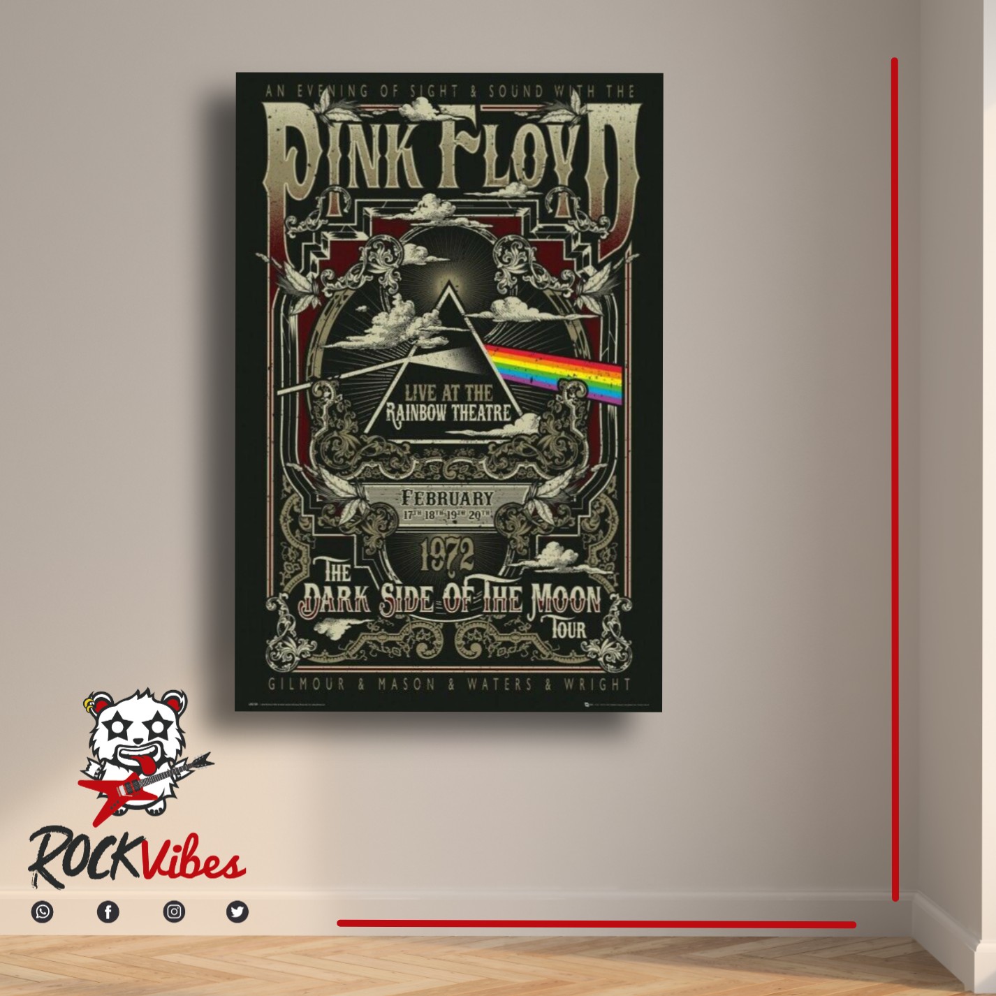 Cuadro Pink Floyd 1972