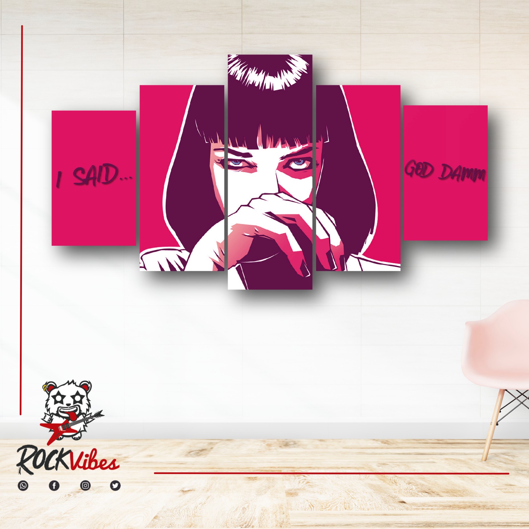 Cuadro Modular Mia Wallace