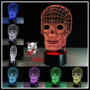 Lámpara Led 3D Calavera