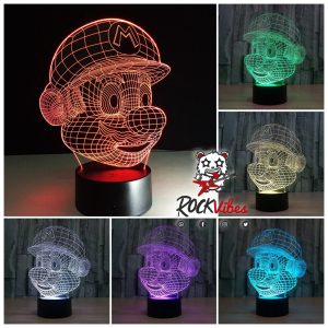 Lámpara Led 3D Super Mario