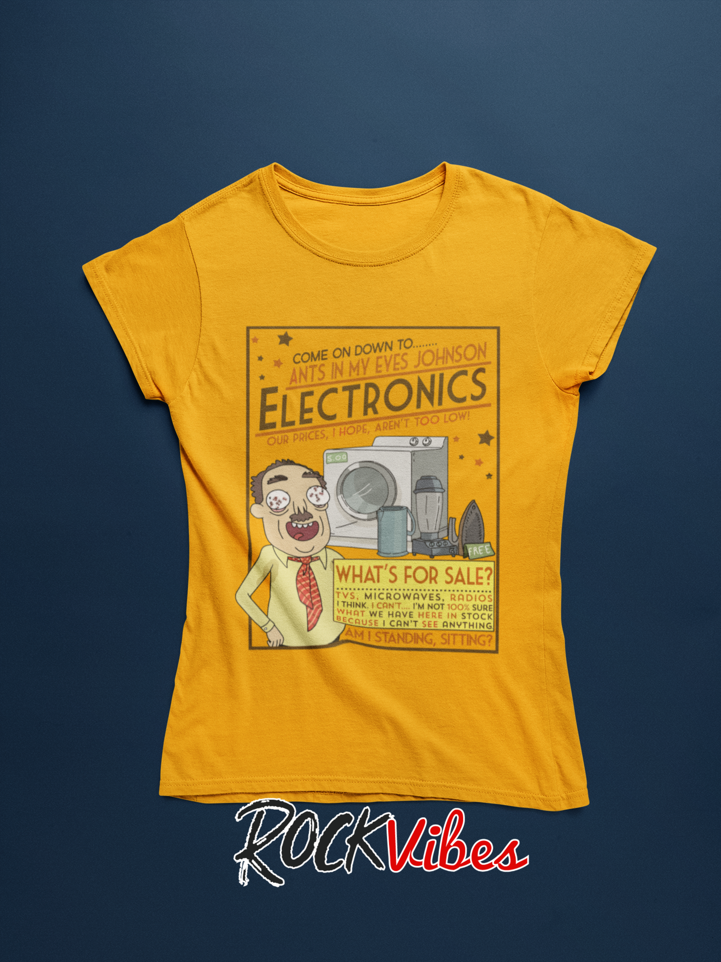 Camiseta Hormigas En Mis Ojos Jhonson (Rick y Morty) - Mujer
