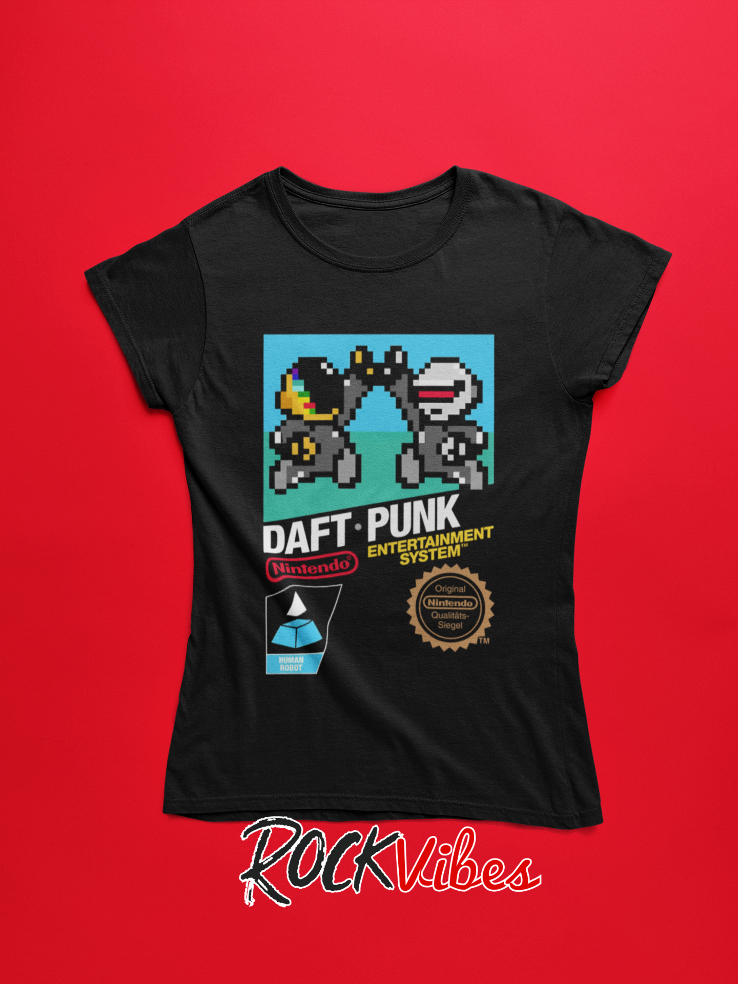 Camiseta Daft Punk Nintendo - Mujer