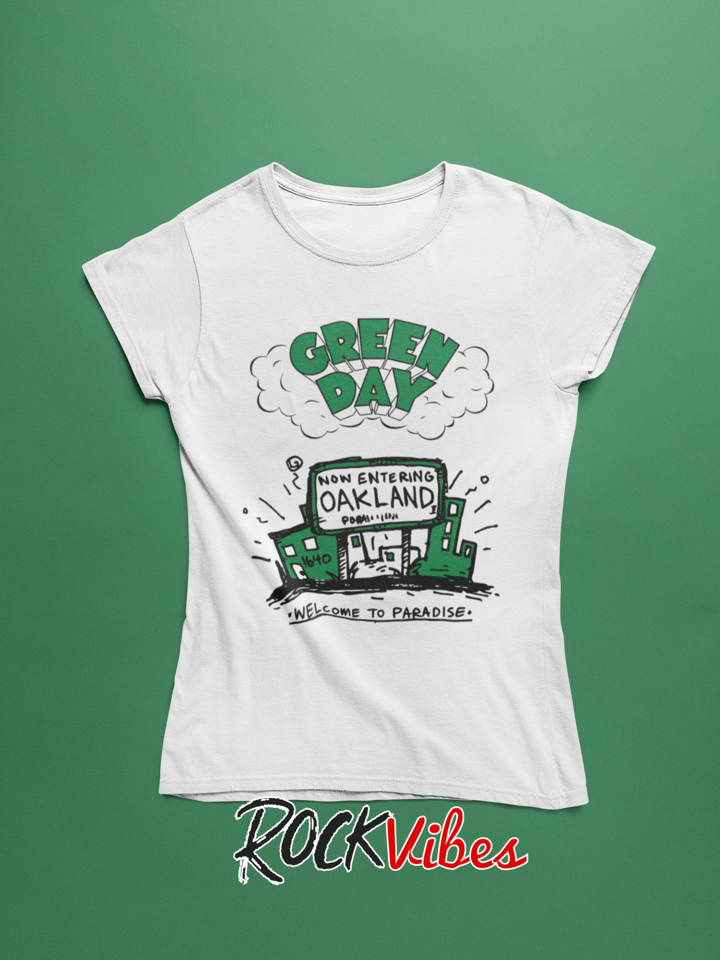 Camiseta Green Day Oakland - Mujer