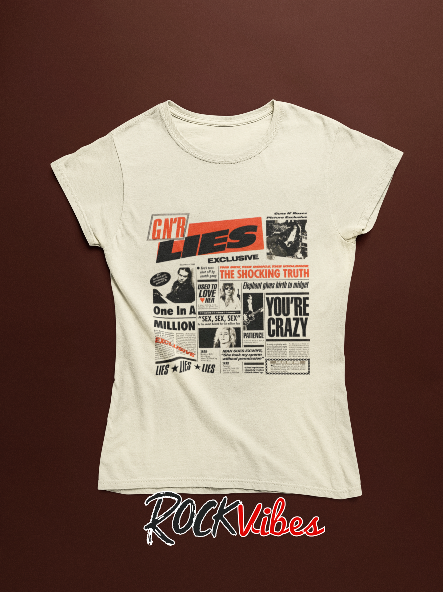 Camiseta Guns N' Roses (Lies) - Mujer
