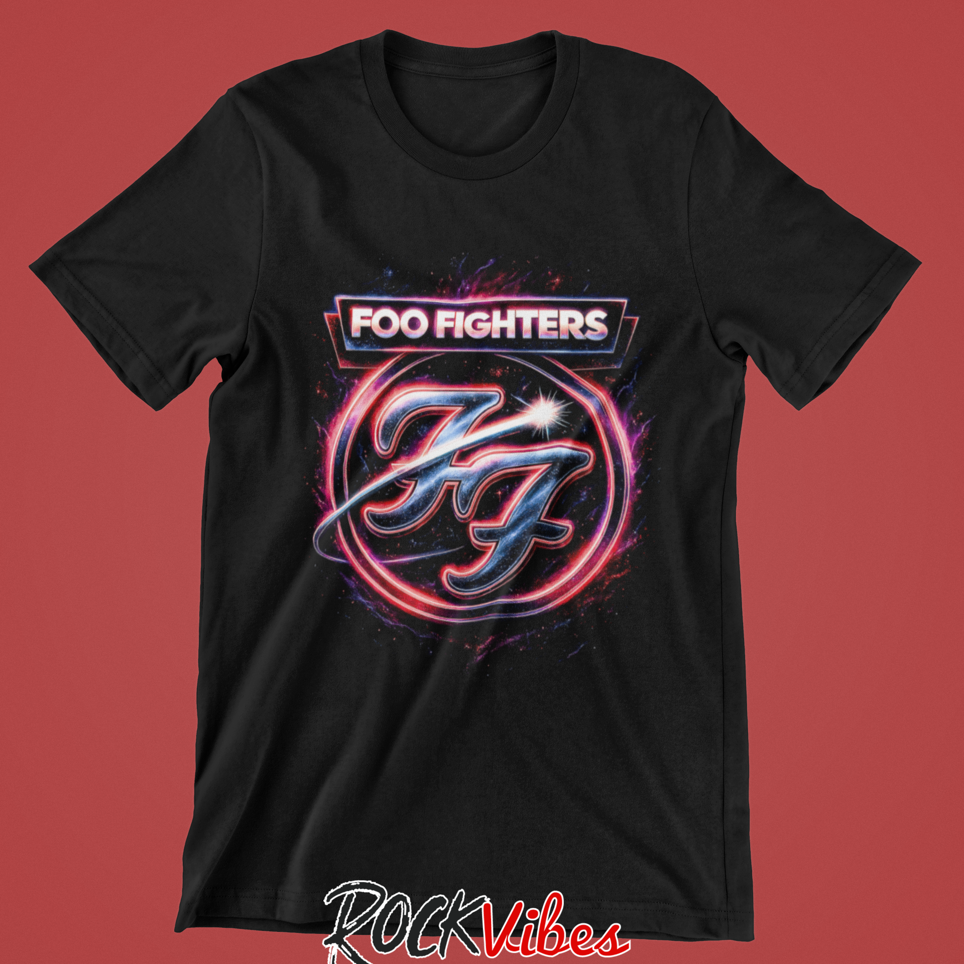 Camiseta Foo Fighters Neón