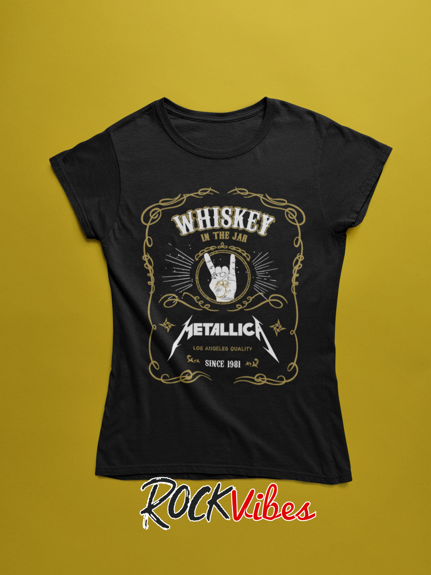 Camiseta Metallica (Whiskey in the Jar) - Mujer