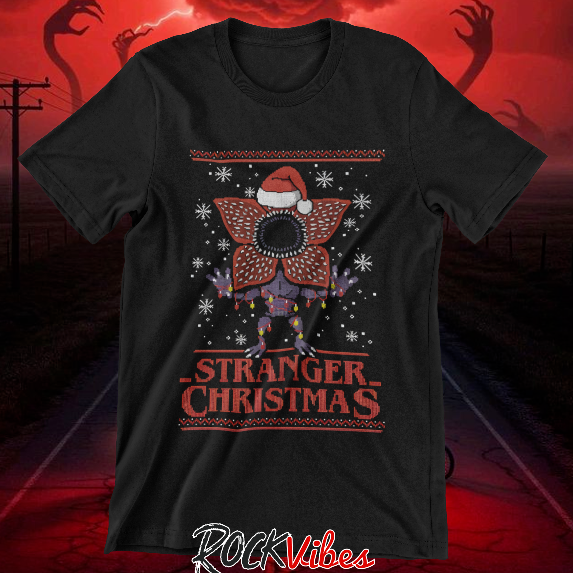 Camiseta Stranger Things Navidad