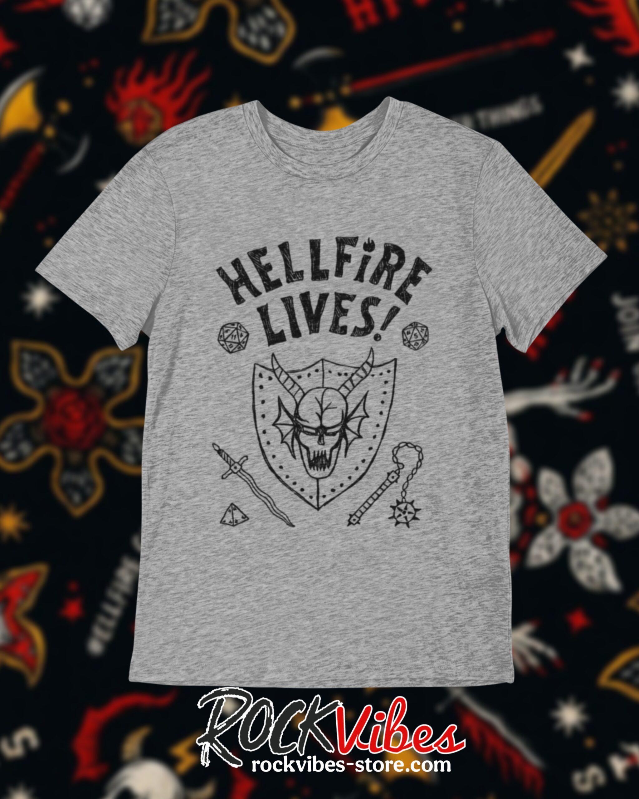 Camiseta Hellfire Lives (Stranger Things)