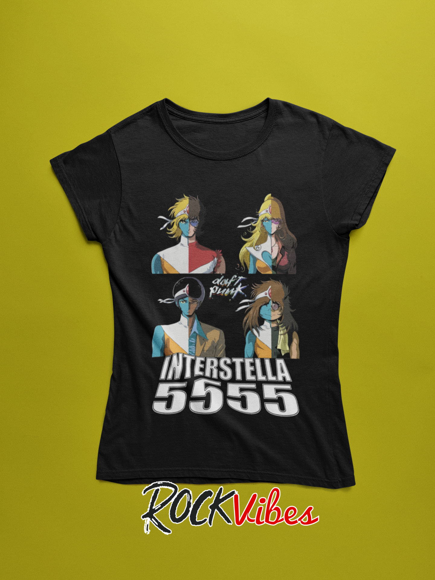 Camiseta Daft Punk (Interstella 5555) - Mujer