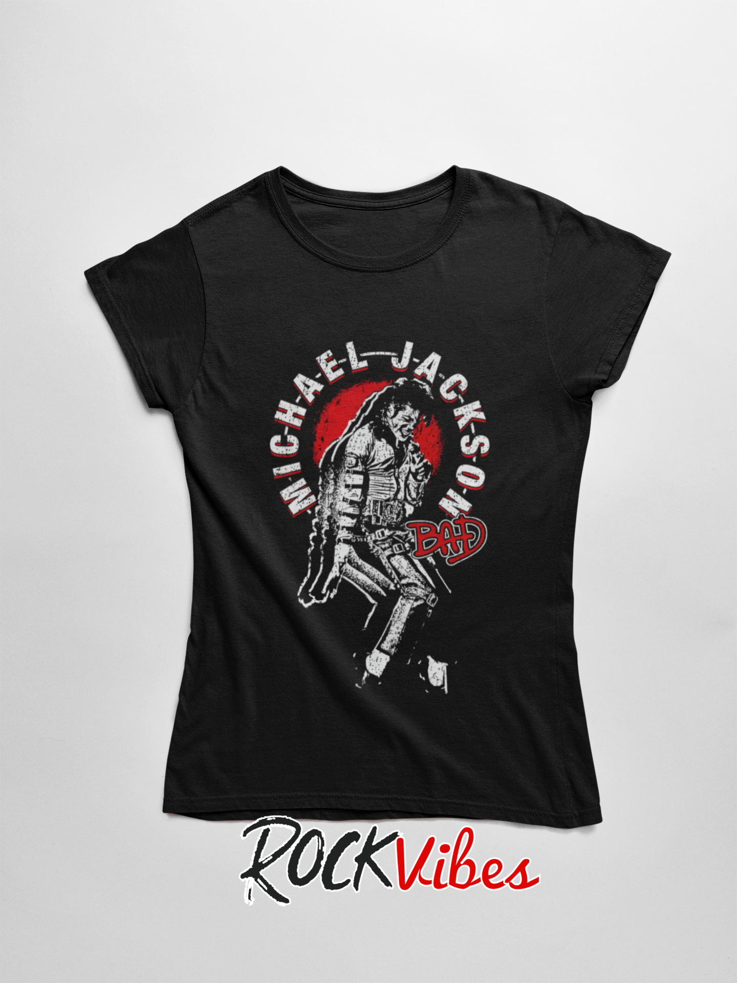 Camiseta Michael Jackson (Bad) - Mujer