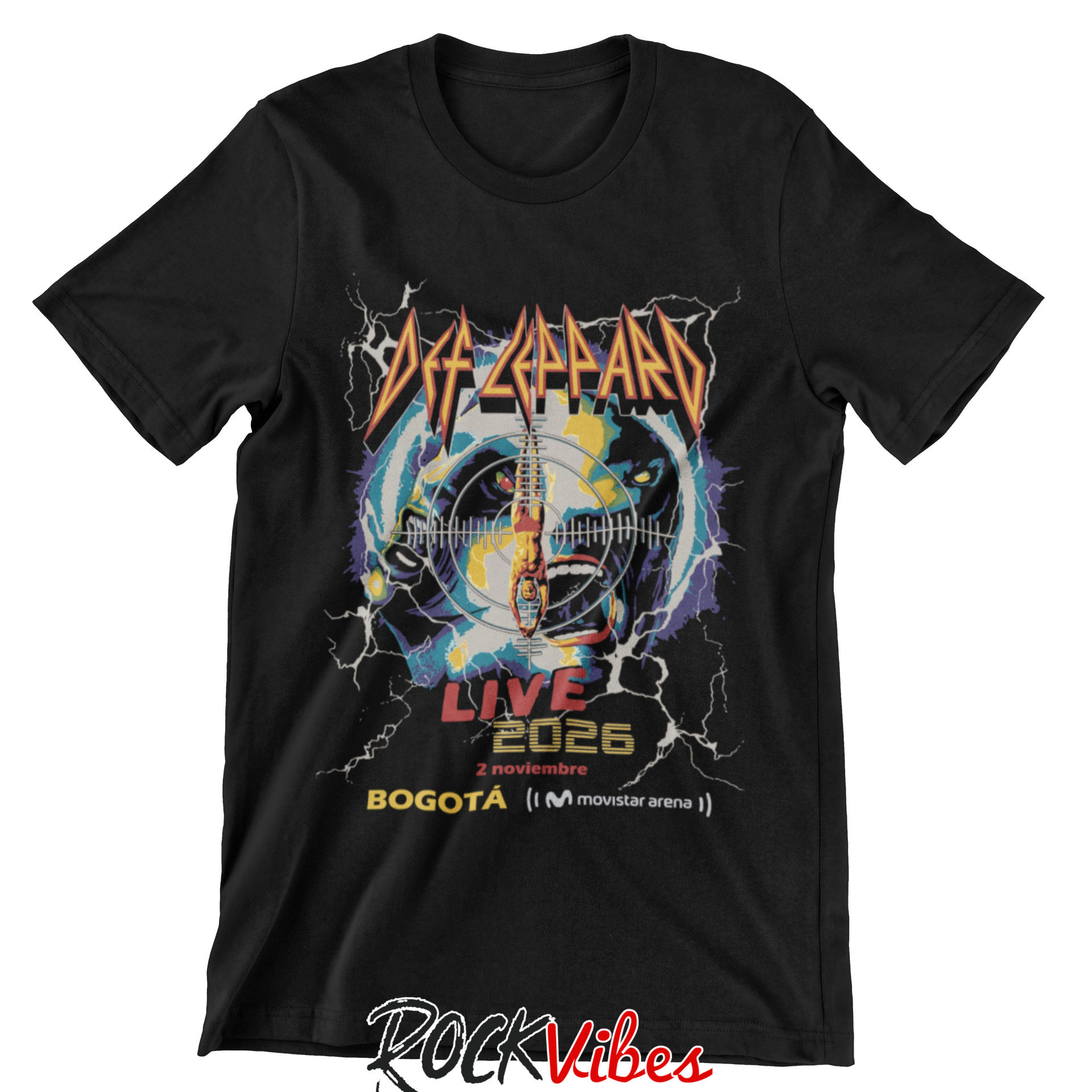 Camiseta Def Leppard Tour 2026 Bogotá V2